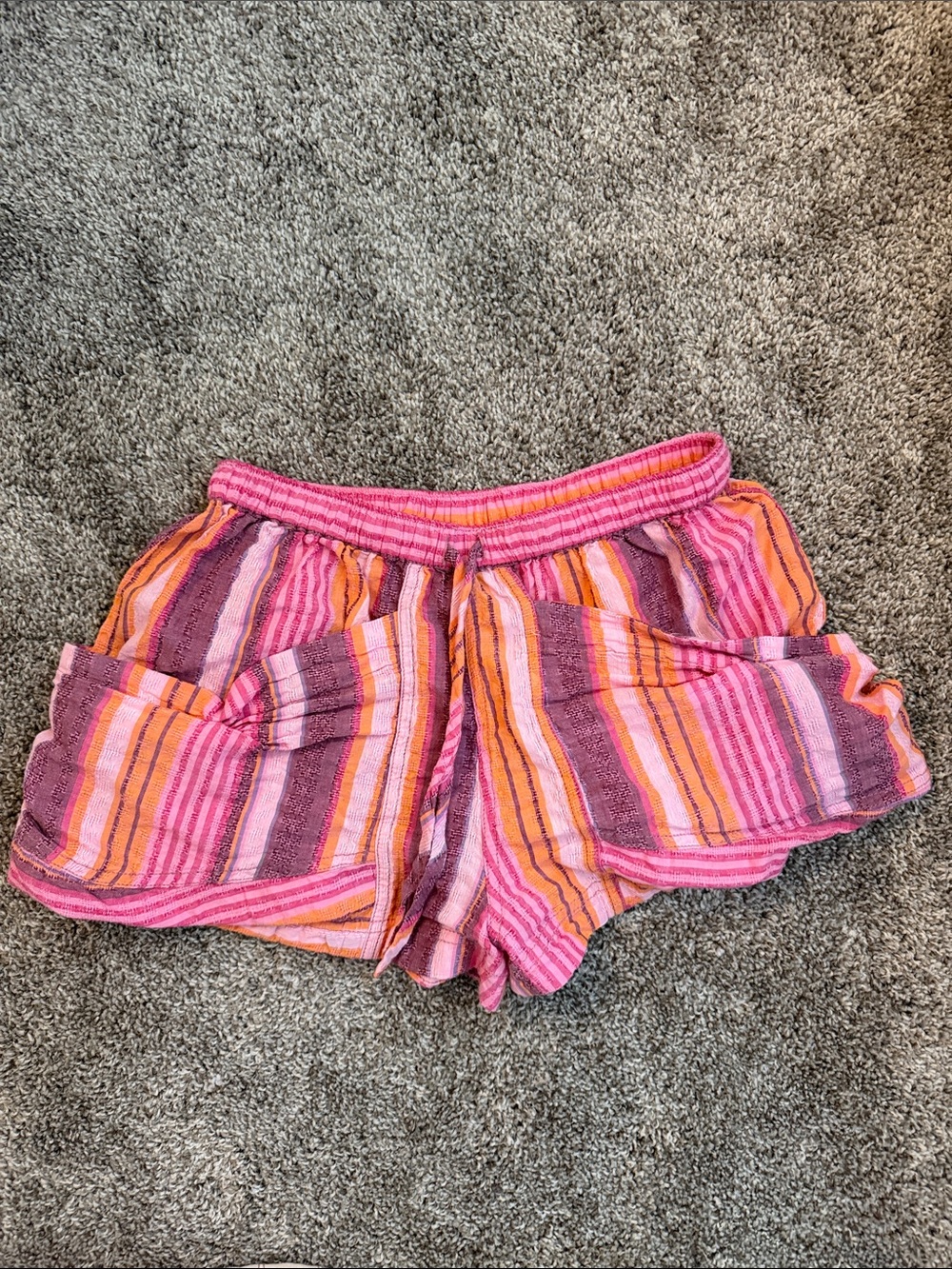 Free People Stripe Shorts